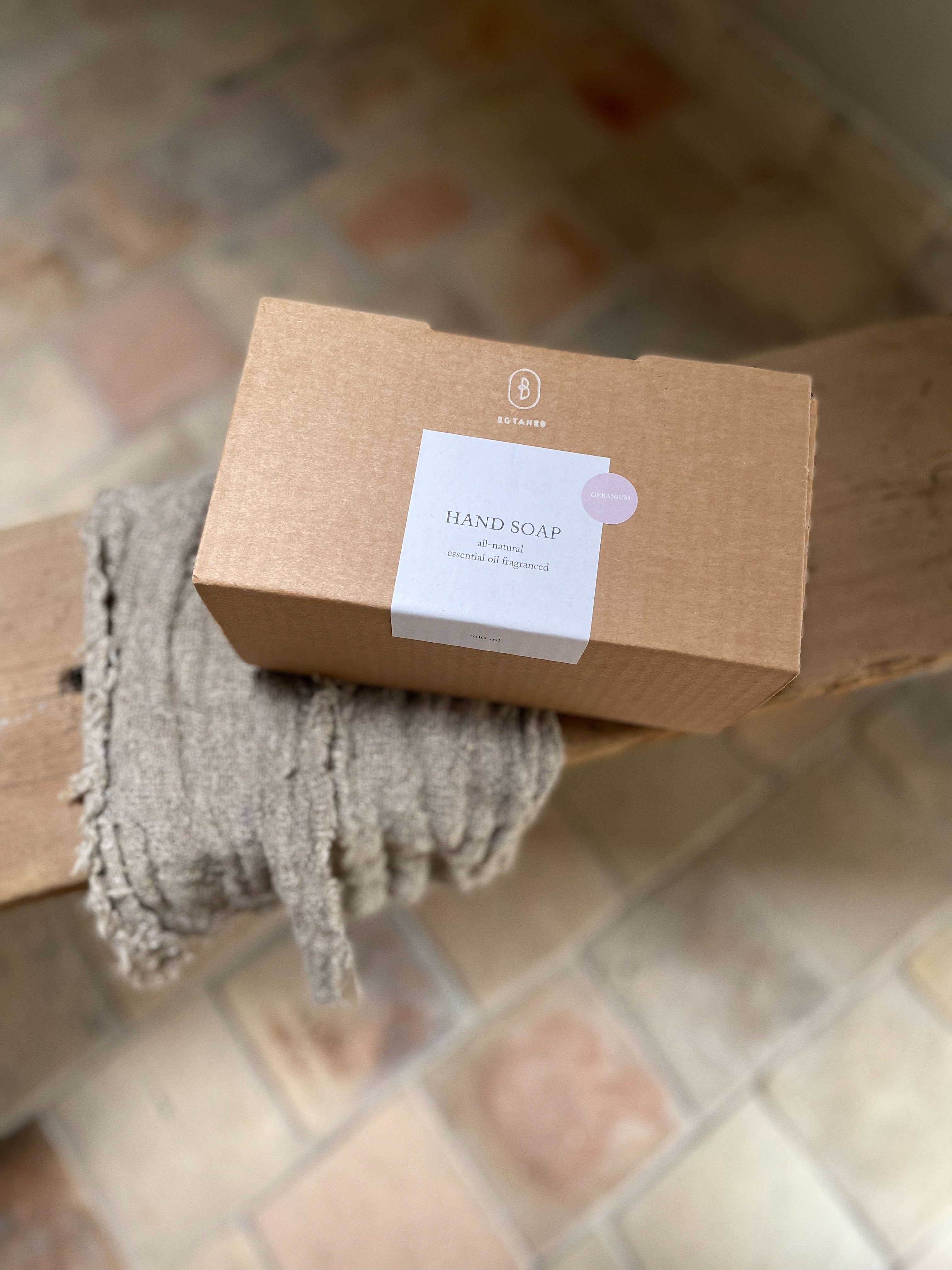 500ml | all-natural hand soap | geranium
