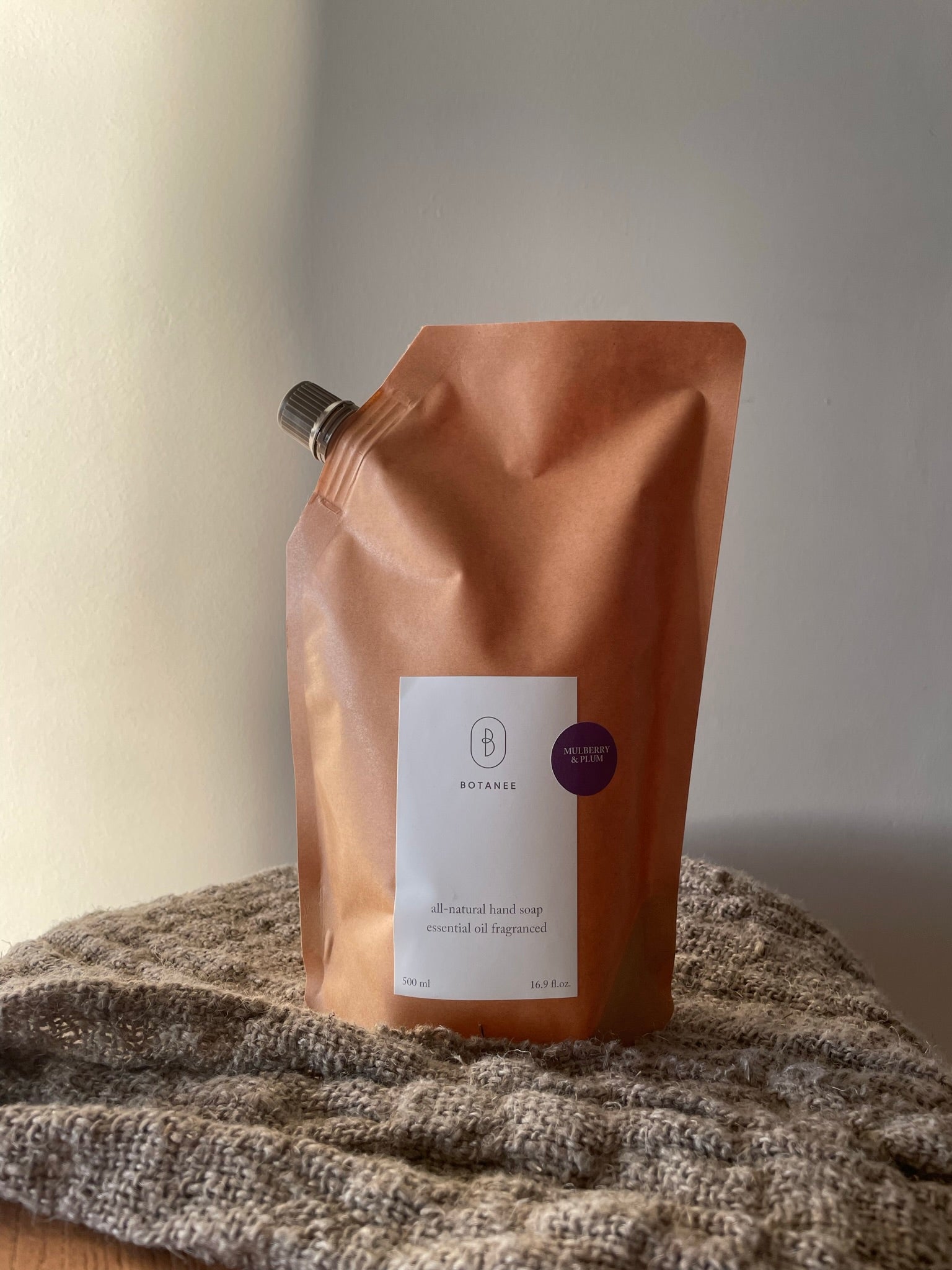 500 ml refill | all-natural hand soap | mulberry & plum